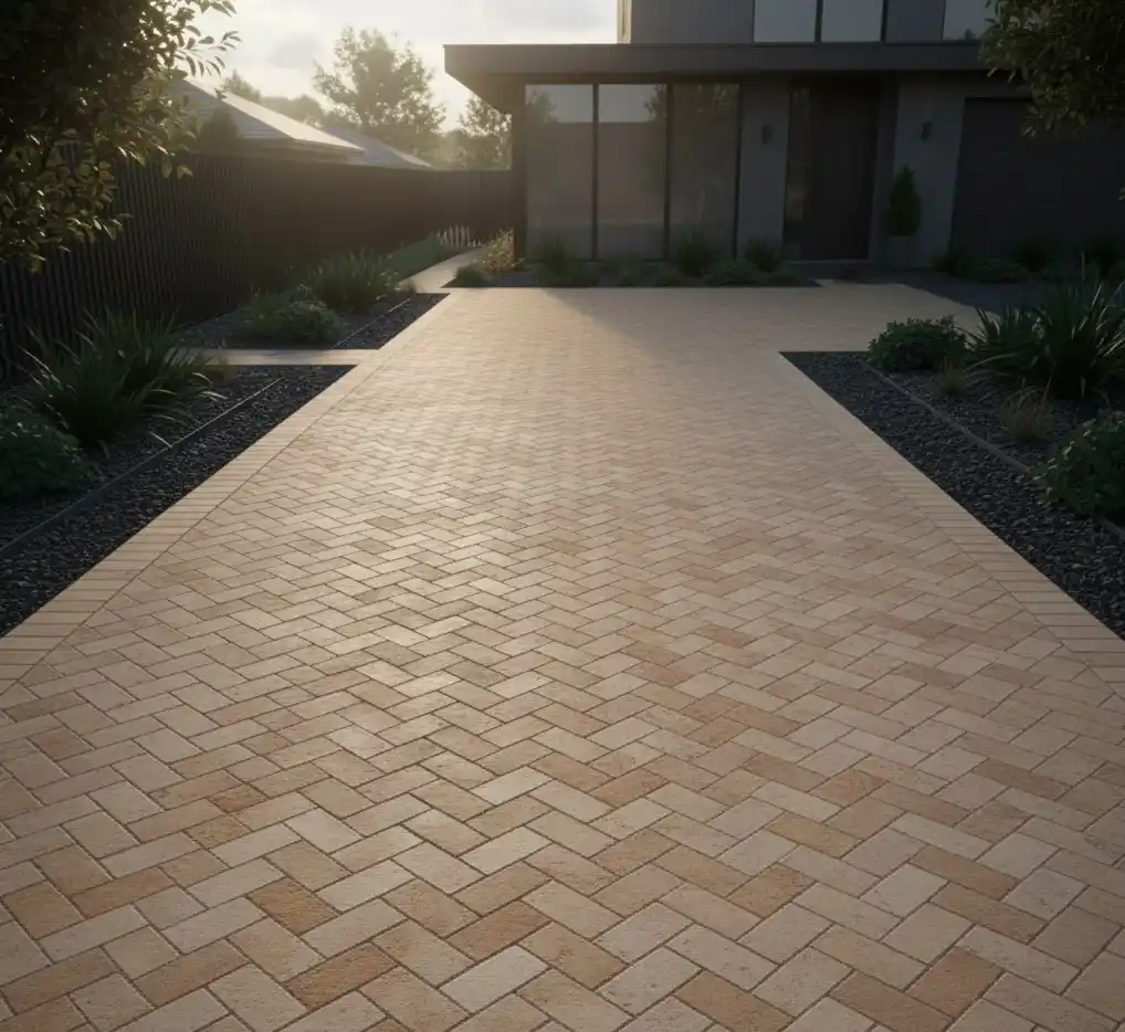 Sandstone & Beige - Natural Driveway Colour Ideas